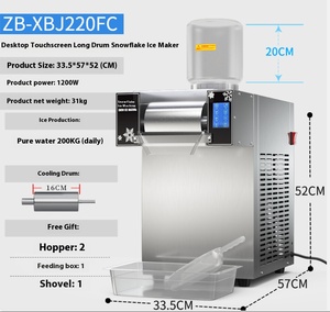 Máquina Comercial <span class=keywords><strong>para</strong></span> Hacer Hielo en Escamas <span class=keywords><strong>de</strong></span> Leche, 200 kg/día, 220 V - Product Image 1