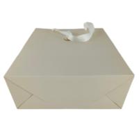 Sacs cadeaux en papier verticaux imprimés sur mesure, finition mate, avec poignée en ruban, pour emballage de cadeaux hauts – Vente en gros