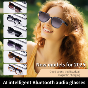 Gafas Inteligentes con IA y Bluetooth, Traducción en Tiempo Real, Música y Llamadas Manos Libres, Lentes Fotocromáticas, Protección UV y Luz Azul - Product Image 2