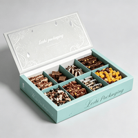 Boîte à emporter personnalisée pour gâteaux, gaufres, brownies, pâtisseries, fruits, collations, en-cas, fête du thé de l'après-midi