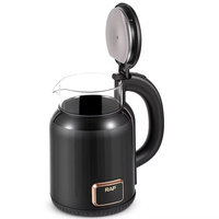 Bouilloire électrique avec une capacité de 2 L, 1500 W, ébullition rapide, corps isolé, arrêt automatique et base pivotante stable à 360 degrés