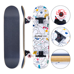 Patinetas Completas Personalizadas Elans <span class=keywords><strong>de</strong></span> Madera <span class=keywords><strong>de</strong></span> Arce del Noreste <span class=keywords><strong>de</strong></span> 7 Capas con <span class=keywords><strong>Cinta</strong></span> <span class=keywords><strong>de</strong></span> Agarre 80S - Product Image 1