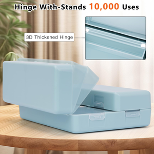 Portable Box <b>7</b>-days for Medicine PP Magnetic Flip Cap Rectangle 10*<b>7</b>*2.5cm Blue Green <b>Tablet</b> Covers Cases Travel Pill Storage - Product Image 4
