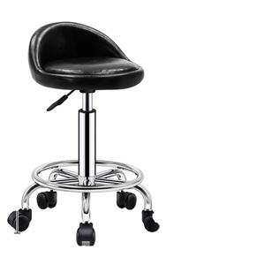 Tabouret de <span class=keywords><strong>bar</strong></span> à colonne d'air de 3e niveau avec réglage en hauteur et fonction pivotante, chaise de <span class=keywords><strong>bar</strong></span> en cuir, outils de coiffure, chaise de barbier - Product Image 4