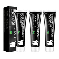 Dentifrice blanchissant des dents, soin de dents, noir, 100g, vente en gros, charbon de bambou, charbon actif, nouveauté
