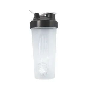 Factory customized plastic sports gym shaker cup protein powder mixing fitness water cup bottle