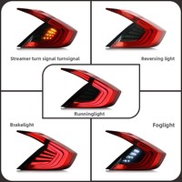 Feux de brouillard LED modifiés et feux arrière pour voitures (2016-Présent) – Assemblage automobile YAB-SY-0276A-1 4600 Lumens
