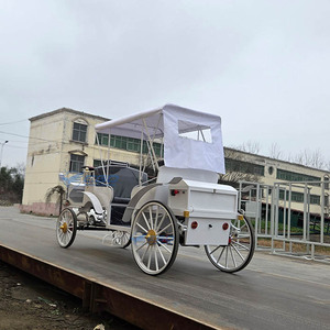 Chariot de <span class=keywords><strong>mariage</strong></span> convertible blanc six places de haute qualité, très demandé, pour visites en extérieur, type <span class=keywords><strong>limousine</strong></span> électrique ou calèche. - Product Image 3