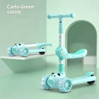 Trottinette Tricycle pour Enfants, Fourniture Directe Usine, avec Musique Intégrée et Lumières LED, Plateforme Antidérapante, Pliable