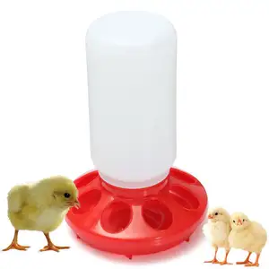 1L Colorful Auto Feeders For Chicken Coop Feeding Containers