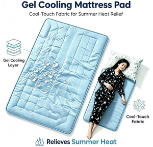 Wholesales Cooling <b>Pad</b> Portable Gel Cooling Mattress <b>Pad</b> Waterproof <b>Bed</b> Sleep Mat Cold Mat Gel for <b>Bed</b> for Relieves Summer Heat - Product Image 3