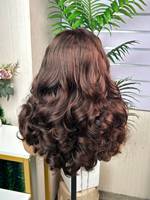 Peluca SDD 5x5 con Cabello Humano 100% Natural, Estilo Rizado y Voluminoso, Alta Densidad