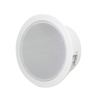 Haut-parleur de plafond V Fire Dome avec boîtier métallique robuste, applications polyvalentes PA BGM, haut-parleur de plafond encastré en métal