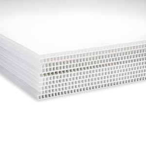 环保白色PP高密度聚丙烯空白海报板标牌切割服务可定制尺寸形状促销 - Product Image 1