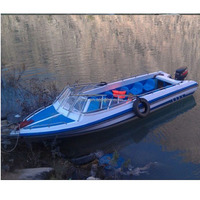 Bateau à vitesse de bonne qualité, fabriqué en chine, coque en fibre de verre, moteur de pont de ville, visualisation, gilet de sauvetage électrique, dock, cabine en acier inoxydable