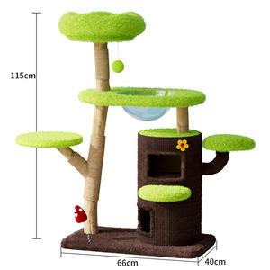 Groothandel Hot Selling Grote Houten Krabpaal Huis Toren Condo Kattenboom - Product Image 3