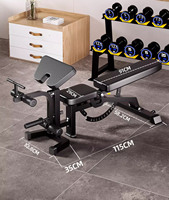 Banc utilitaire multifonctionnel de musculation réglable pour musculation