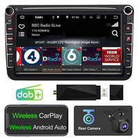 Autoradio GPS Navigation sans fil Apple CarPlay Android Auto 2 Go de RAM 32 Go de ROM Plug and Play Stéréo pour VW SEAT Skoda