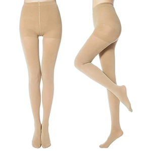 Collants de maternité à compression graduée, à bout fermé, 20-30 mmHg, tricotés, soutien pour le ventre de grossesse, leggings médicaux pour le ventre - Product Image 2