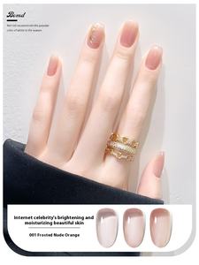 <span class=keywords><strong>Vernis</strong></span> <span class=keywords><strong>à</strong></span> <span class=keywords><strong>ongles</strong></span> en gel UV sans HEMA de style français BOMD avec lampe de photothérapie LED, emballage en flacon longue durée - Product Image 6