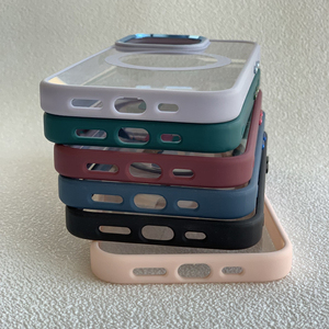 Funda de teléfono magnética transparente con protección de lente de anillo de Metal brillante para iPhone 16 15 Pro 14 Plus 13 Pro Max con embalaje - Product Image 5
