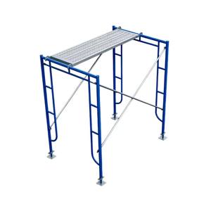 Échafaudage compact et portable avec échafaudage tubulaire et échafaudage de façade, permettant une assemblage rapide, plateforme d'accès pour entrepreneur - Product Image 1