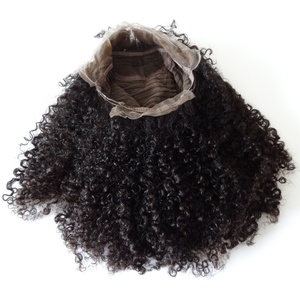 Stock 13x6 sans colle crépus bouclés HD dentelle frontale perruques porter et aller 100% vierge non traités cheveux brésiliens couleur naturelle - Product Image 1