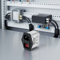 VIIP VIP1-1E 6A Filtre EMI à double fusible, prise d'alimentation C14 pour appareils médicaux