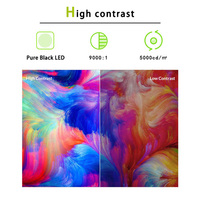 Écran LED transparent holographique VORTEX P2, 2 mm d'épaisseur, haute luminosité, clarté, affichage 3D, garantie de 2 à 5 ans pour la vente au détail