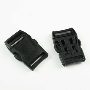 หัวเข็มขัดพลาสติกแบบปลดเร็ว เส้นผ่านศูนย์กลางภายใน 20 มม. สีดำ แบบปลดด้านข้าง สำหรับกระเป๋าและอุปกรณ์เสริม ทนทานต่อการสึกหรอ - Product Image 1