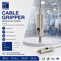 Support de câble réglable à sortie latérale fileté M4, finition argentée, pour suspension de luminaires suspendus, fabricant OEM