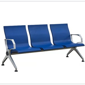 Silla de espera de tres plazas Pinyin, de cuero sintético, para aeropuerto, hospital, estación, uso público - Product Image 1