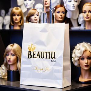 Sacs shopping en papier personnalisés imprimés pour entreprises, mini sacs cadeaux avec logo personnalisé, directement de l'usine - Product Image 2
