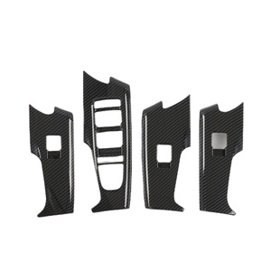 WZXD 2022 ABS Carbon Fiber Style Door <b>Window</b> Switch Overlay <b>Covers</b> for BYD SONG PLUS (Left Hand Drive) - Product Image 1