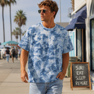 Camisetas Tie Dye Certificadas <span class=keywords><strong>por</strong></span> ISO&WRAP de HuaYi, Camisetas Unisex Extra Grandes de Alta Calidad, <span class=keywords><strong>Ropa</strong></span> <span class=keywords><strong>al</strong></span> <span class=keywords><strong>por</strong></span> <span class=keywords><strong>Mayor</strong></span> 100% Algodón, Estilo Urbano - Product Image 1