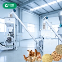 Ligne de production d'aliments pour animaux en granulés GEMCO en acier au carbone au Mexique avec assurance commerciale