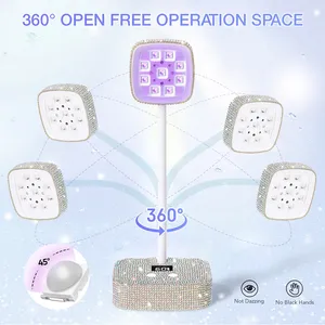 Lampe à ongles UV LED sans fil rechargeable avec capteur automatique, contrôle tactile, flexible à 360 degrés, séchage rapide du gel, lampe de table pour ongles - Product Image 6