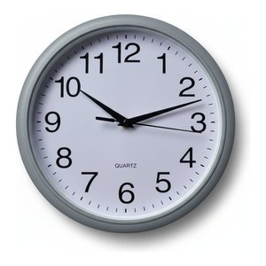 Wall <b>clock</b> (25.5x4cm) <b>Grey</b> 68210 - Product Image 1