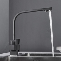 Robinet de cuisine avec filtre à eau 3 en 1 à double poignée, robinets de cuisine, robinet d'évier