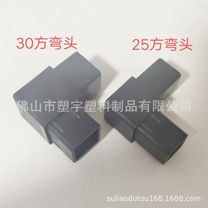 Conector de esquina cuadrado de plástico 25x25 20x20 30x30 negro, duradero, para muebles, soporte de esquina para estantes - Product Image 2