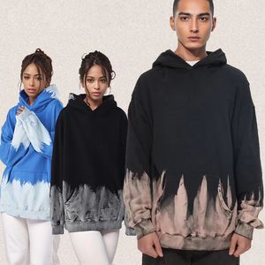 Sudadera con Capucha Oversize Unisex N016 de 420GSM para Invierno, Estilo Vintage Y2K, con Efecto Desgastado por el Sol y Teñido Anudado, para Hombre y Mujer, Venta al por Mayor - Product Image 2