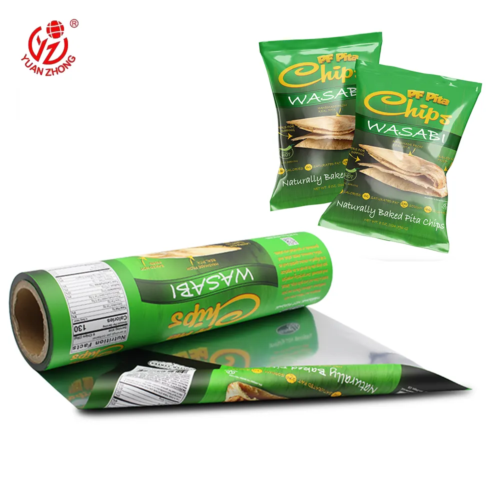 包装メーカーOEM印刷包装材料アルミホイルロールプラスチックフィルム食品/バナナ/ポテトチップス包装用