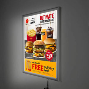 Cadre en aluminium <span class=keywords><strong>à</strong></span> pression LED cinéma cinéma boîte <span class=keywords><strong>à</strong></span> lumière <span class=keywords><strong>affiche</strong></span> de film 27x40 affichage publicitaire - Product Image 1