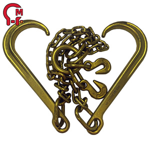 โซ่ลากจูงแบบ J Hook เกรด 70 ชุบสังกะสี HLM และชุด T/J Combo พร้อมเคลือบสังกะสี ขนาด 5/16 นิ้ว โซ่ลากจูงสำหรับงานหนัก พร้อมตะขอ J คู่ขนาด 15 นิ้ว - Product Image 5