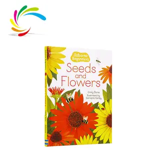 Fabbrica della cina che stampa il libro di riserva educativo dei bambini dei semi e dei fiori del Bestseller all'ingrosso a basso costo di colore pieno