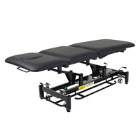 Table de physiothérapie électrique à 3 sections, table d'examen, table de massage, table de physiothérapie relevable