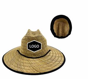 Outdoor <b>Sunscreen</b> Sun Hat Mat Straw Hollow Straw Cattail Large Brimmed Hat - Product Image 1