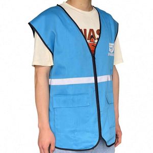 เสื้อกั๊กสะท้อนแสงปรับแต่งได้สำหรับงานก่อสร้างกลางแจ้ง ของขวัญส่งเสริมการขายพร้อมบริการสกรีนโลโก้ - Product Image 1