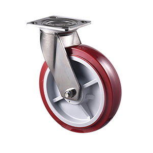 Neu 4/5/6/8 Zoll 200/250/300/350kg SS PU Hoch leistungs rollen versorgung Phenol-Lenkrad Zoll mit Bremse Industrie - Product Image 3