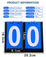 Tableau de score manuel portable à 2 chiffres pour compétitions sportives de tennis de table, badminton et basketball - Vente en gros